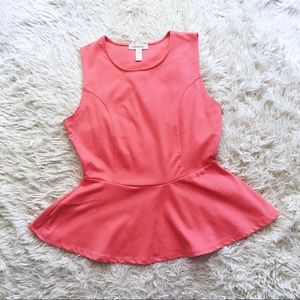 Coral Peplum